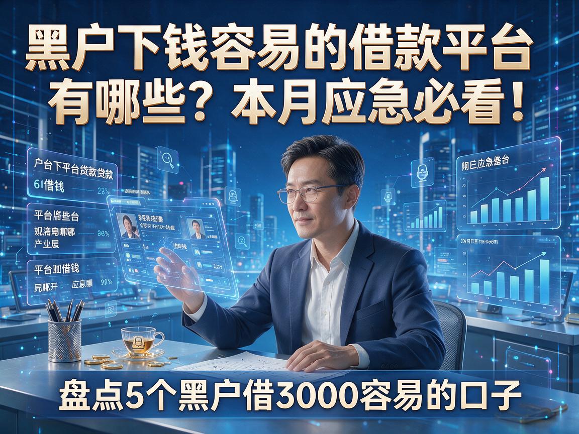 黑户下钱容易的借款平台有哪些？本月应急必看！盘点5个黑户借3000容易的口子