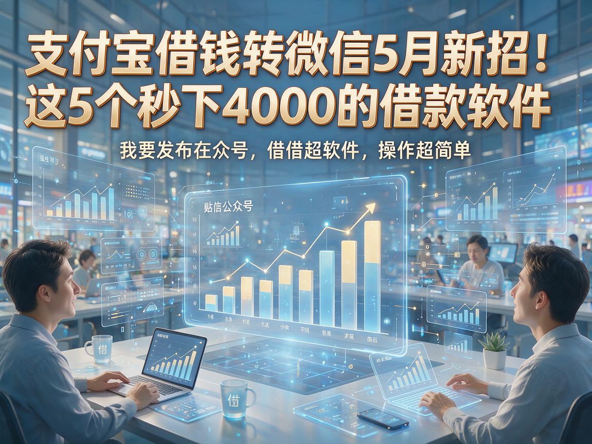 支付宝借钱转微信5月新招!这5个秒下4000的借款软件操作超简单