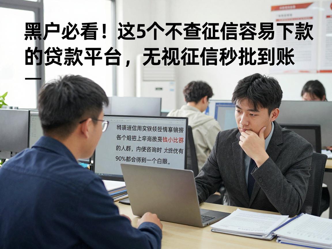 黑户必看！这5个不查征信容易下款的贷款平台，无视征信秒批到账