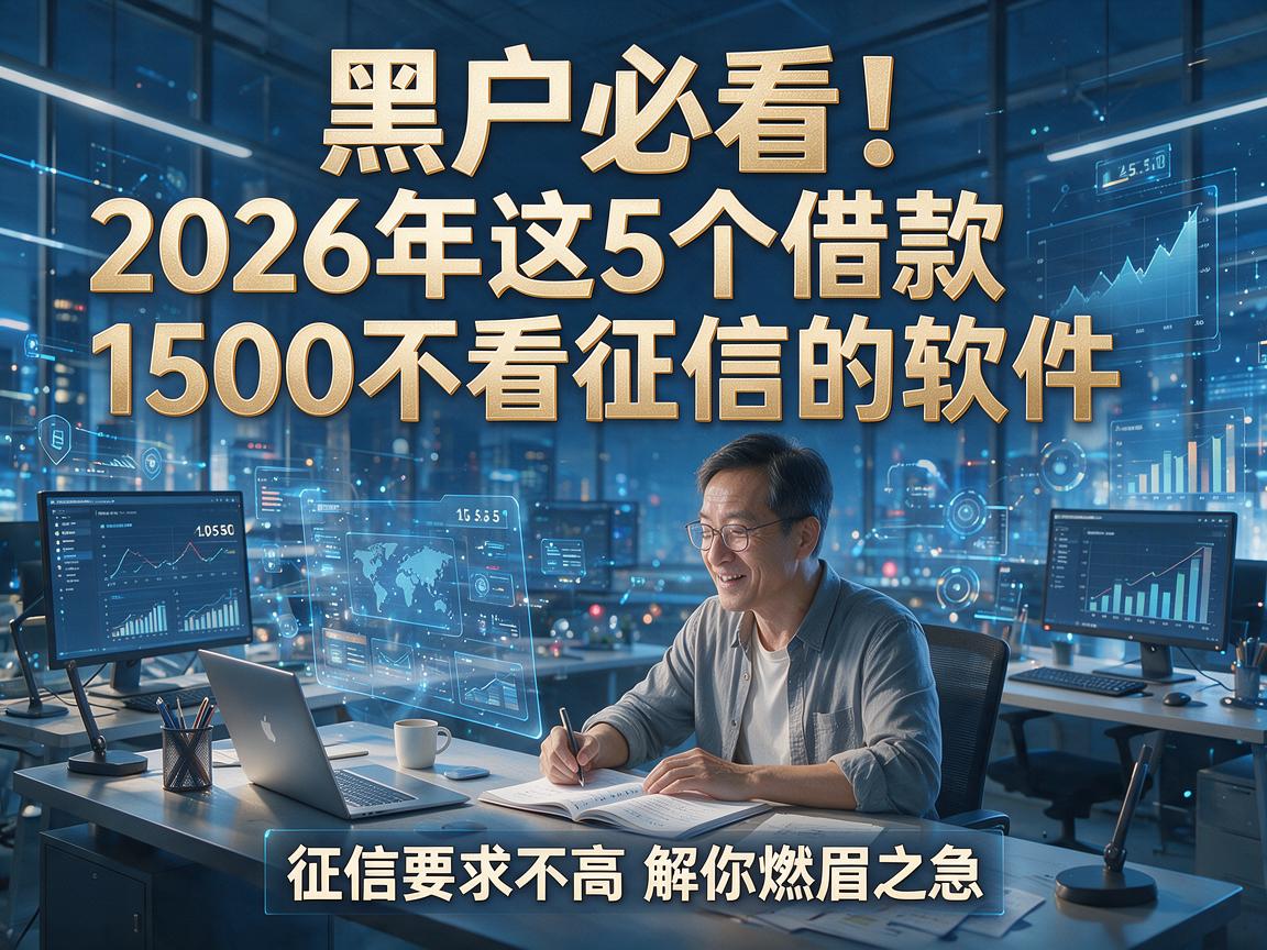 黑户必看！2026年这5个借款1500不看征信的软件，征信要求不高解你燃眉之急