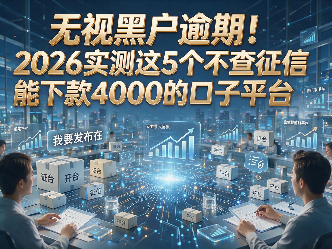 无视黑户逾期！2026实测这5个不查征信能下款4000的口子平台