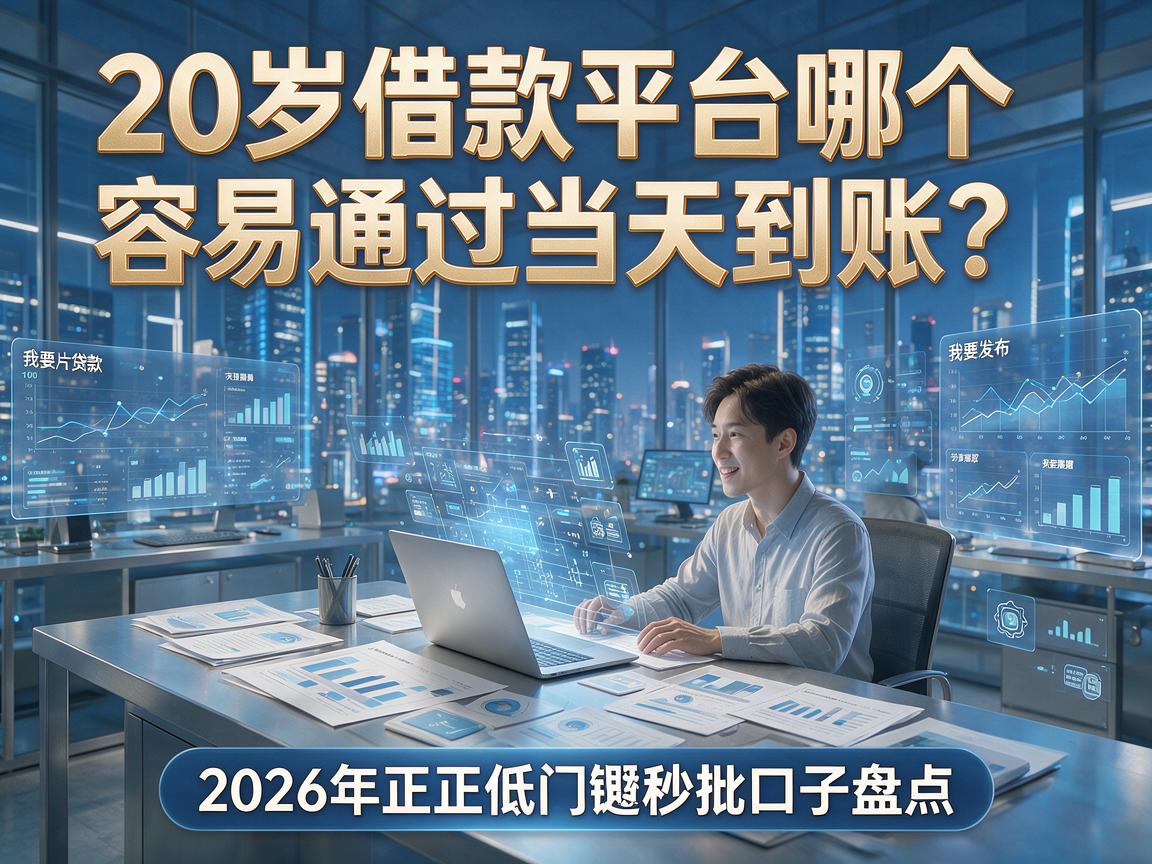 20岁借款平台哪个容易通过当天到账?2026年正规低门槛秒批口子盘点