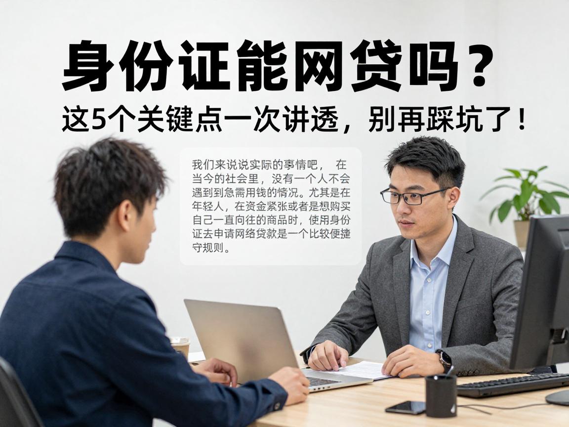 身份证能网贷吗？这5个关键点一次讲透，别再踩坑了！