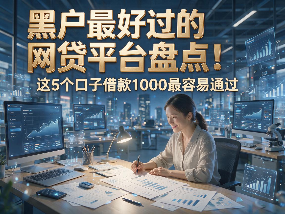 黑户最好过的网贷平台盘点!这5个口子借款1000最容易通过