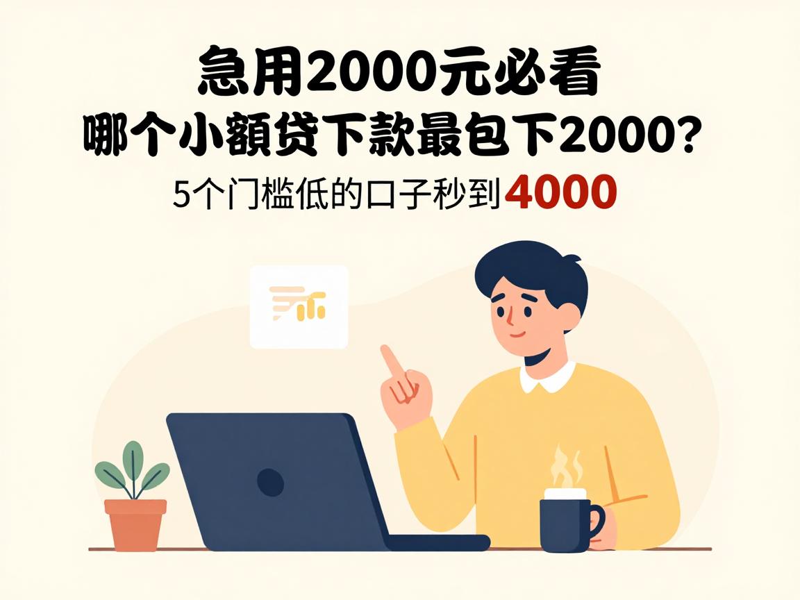 急用2000元必看！哪个小额贷下款最快包下2000？这5个门槛低的口子秒到4000