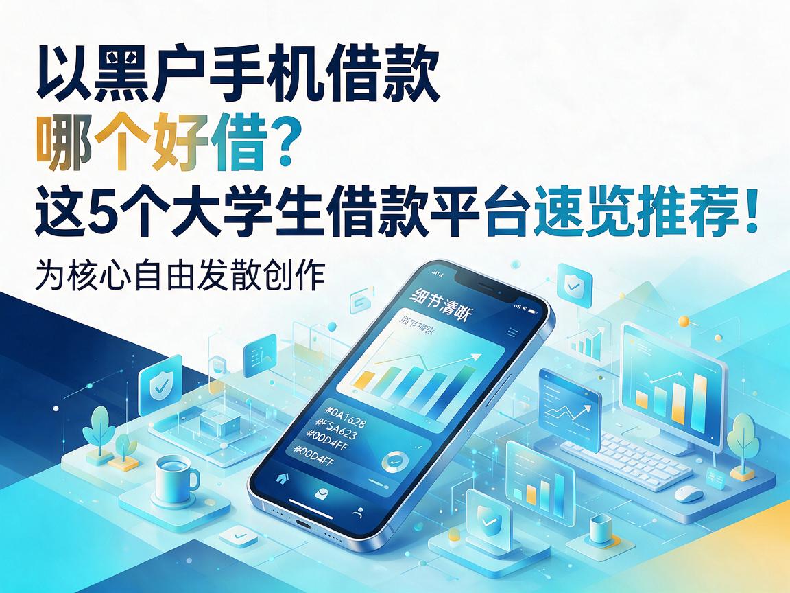 黑户手机借款哪个好借?这5个大学生借款平台速览推荐!