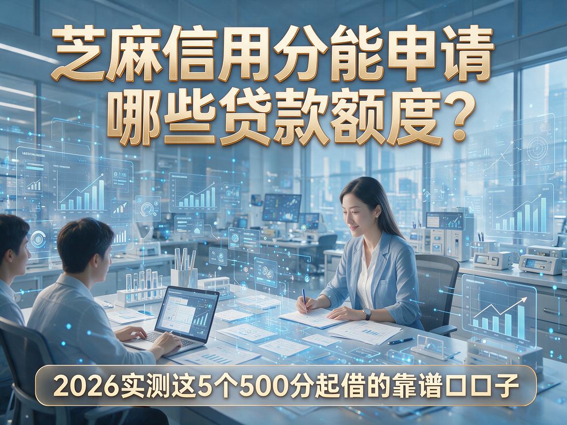 芝麻信用分能申请哪些贷款额度?2026实测这5个500分起借的靠谱口子!