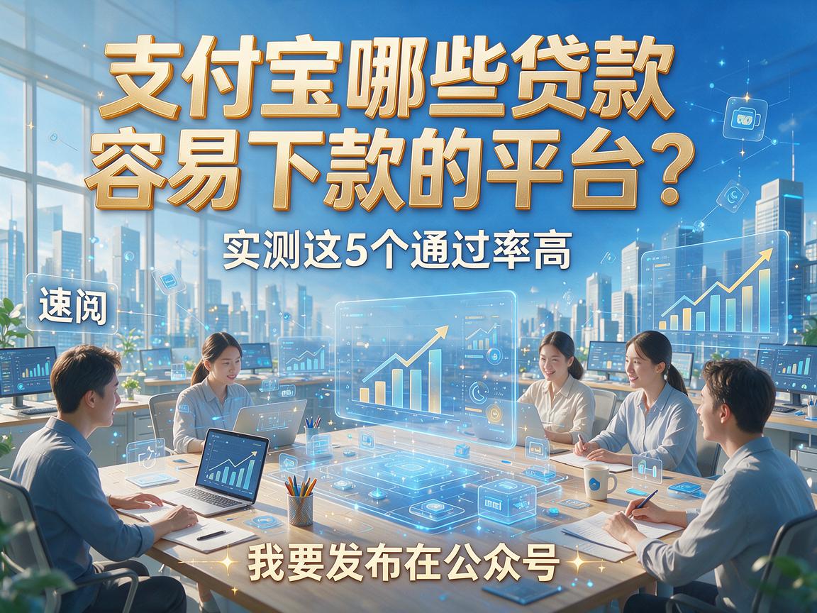 支付宝哪些贷款容易下款的平台？实测这5个通过率高，速阅！