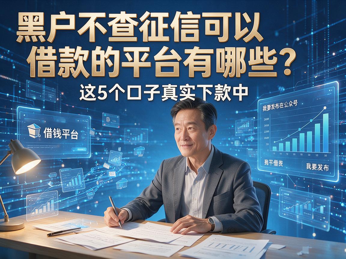 黑户不查征信可以借款的平台有哪些？这5个口子真实下款中