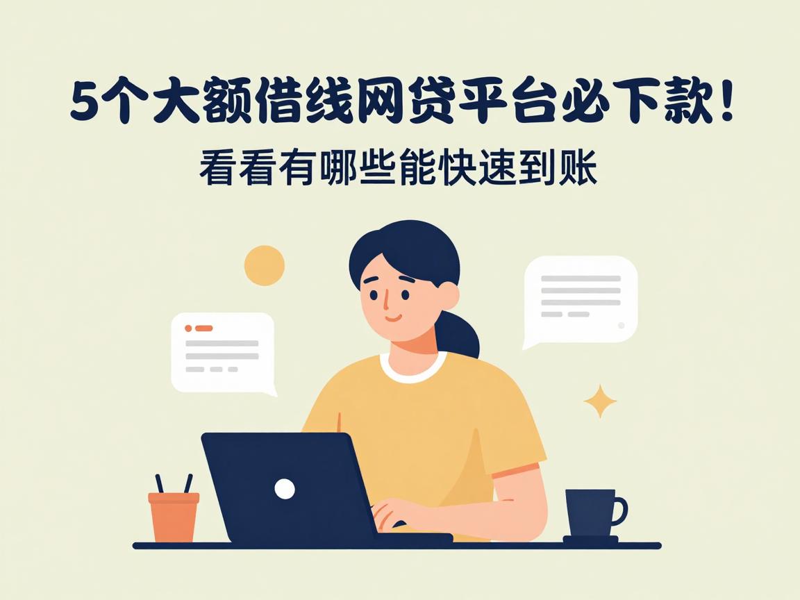 5个大额借钱网贷平台必下款!看看有哪些能快速到账
