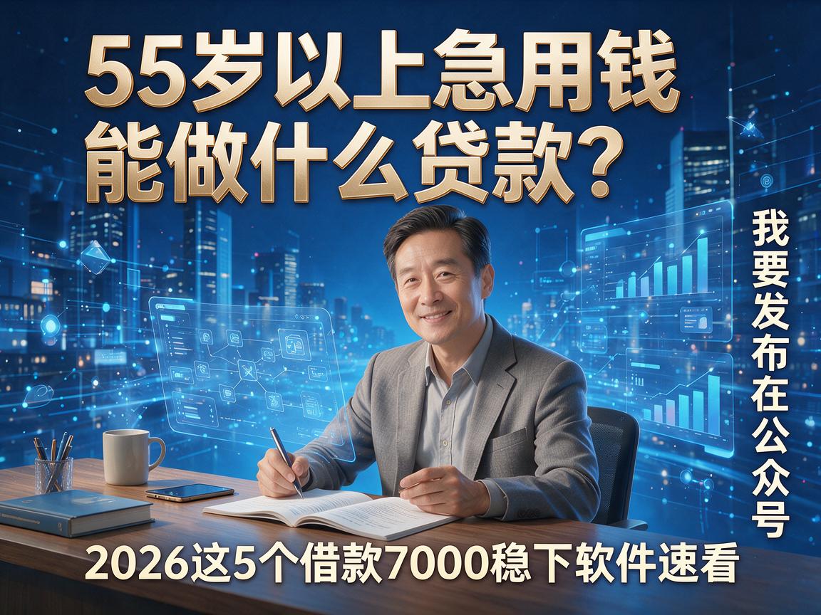 55岁以上急用钱能做什么贷款?2026这5个借款7000稳下软件速看