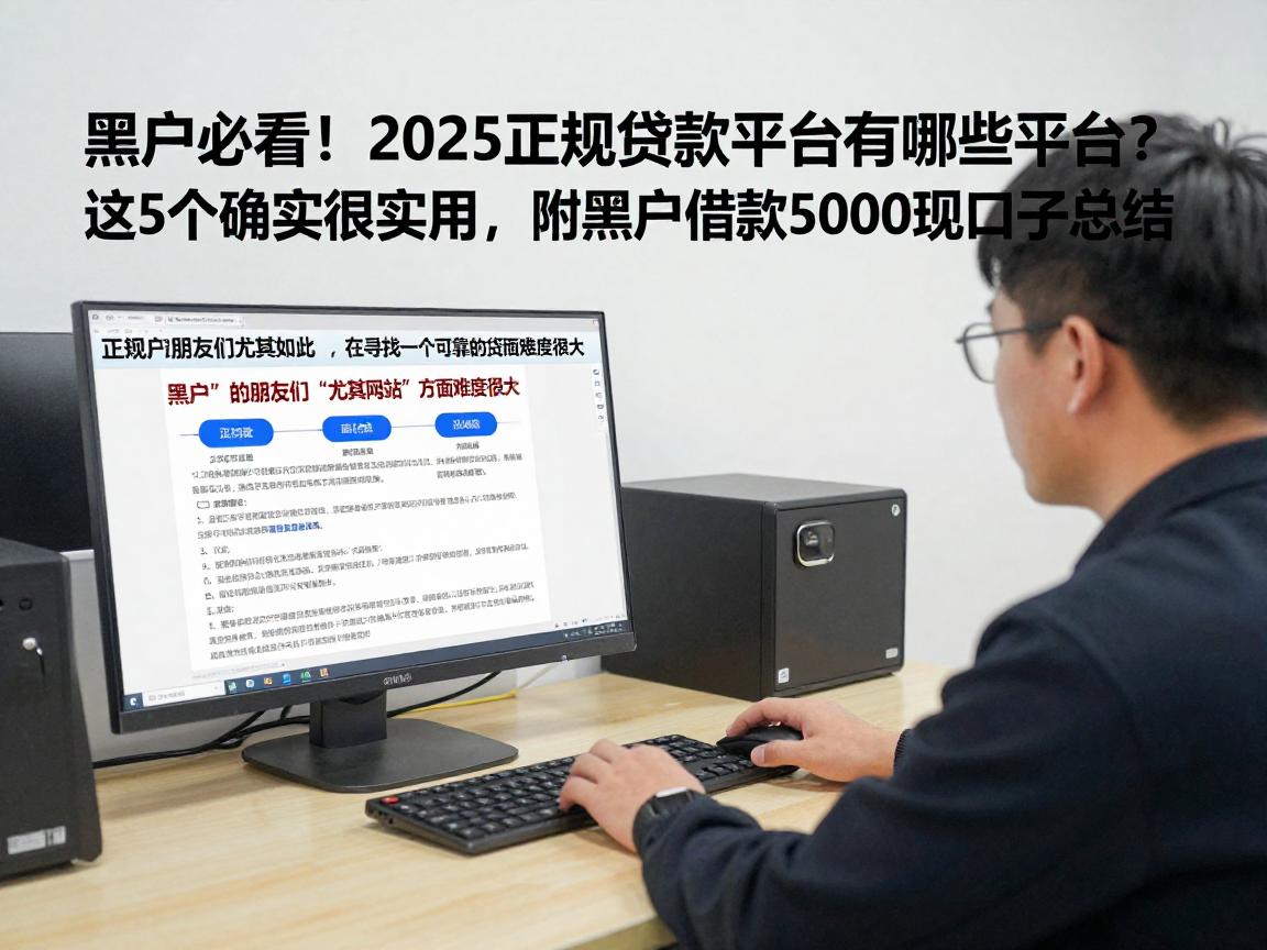 黑户必看！2025正规贷款平台有哪些平台？这5个确实很实用，附黑户借款5000正规口子总结
