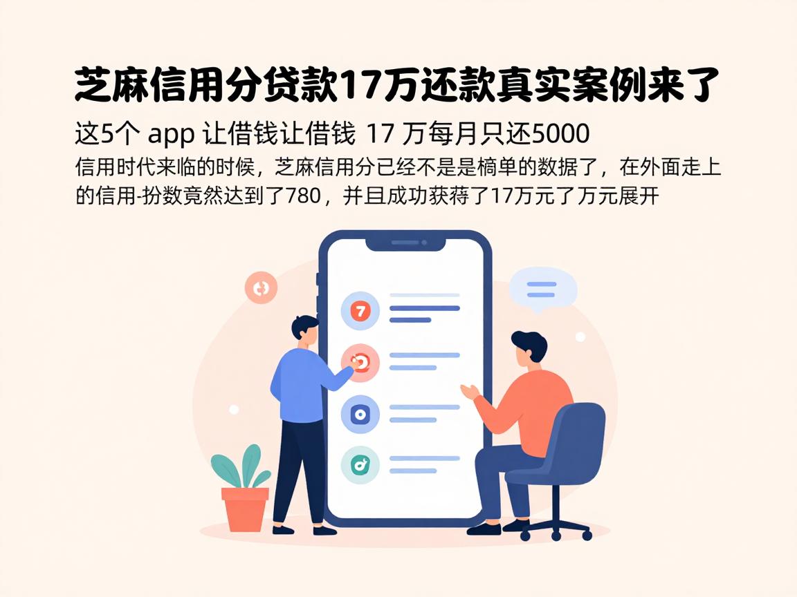 芝麻信用分贷款17万还款真实案例来了:这5个app让借钱17万每月只还5000