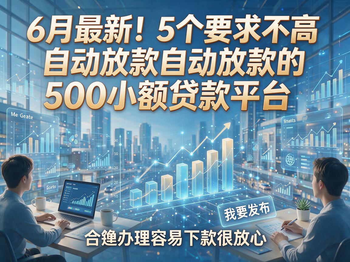 6月最新！5个要求不高自动放款的500小额贷款平台，合规办理容易下款很放心