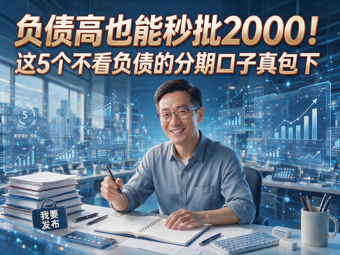 负债高也能秒批2000!这5个不看负债的分期口子真包下