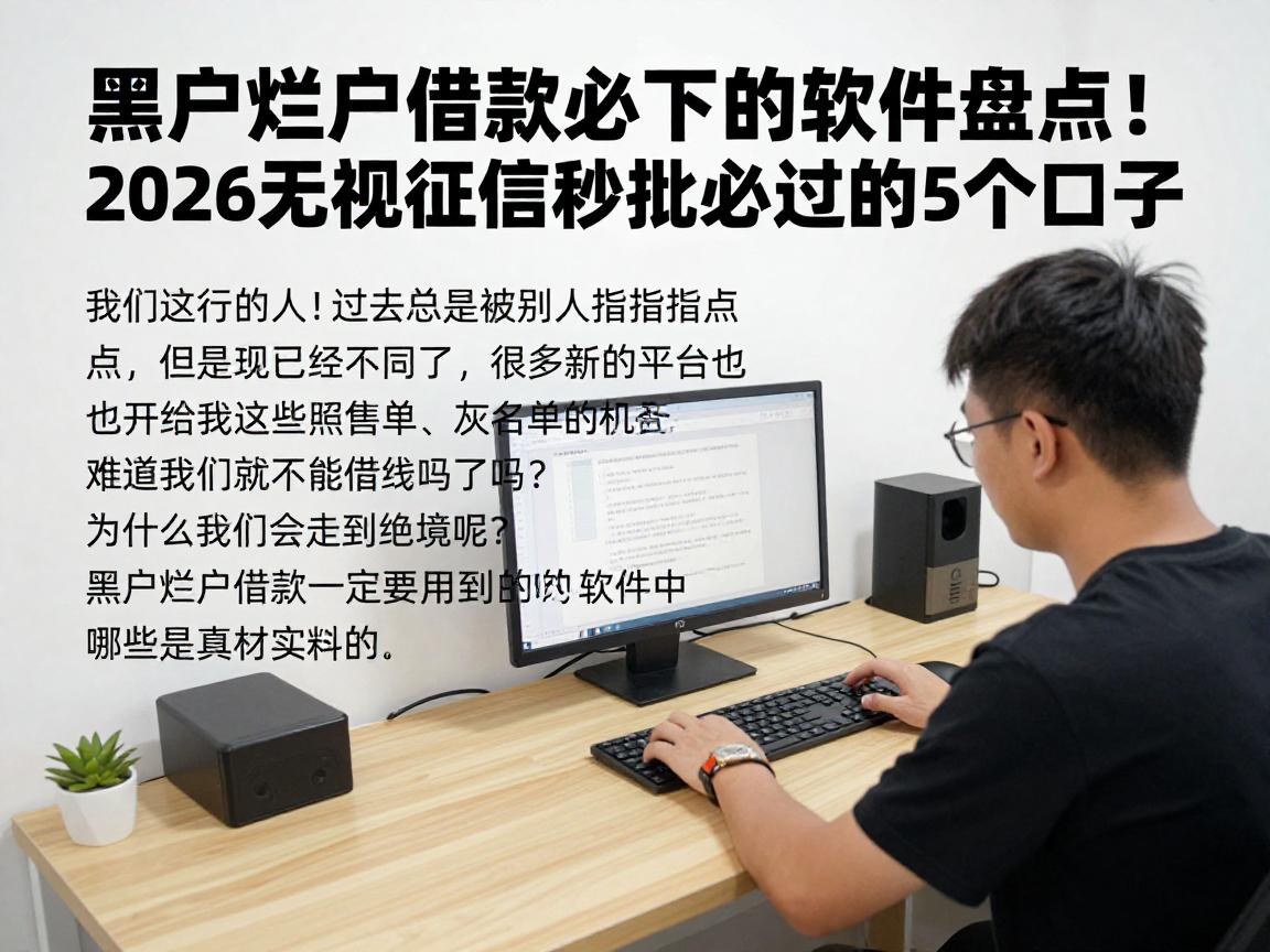 黑户烂户借款必下的软件盘点！2026无视征信秒批必过的5个口子