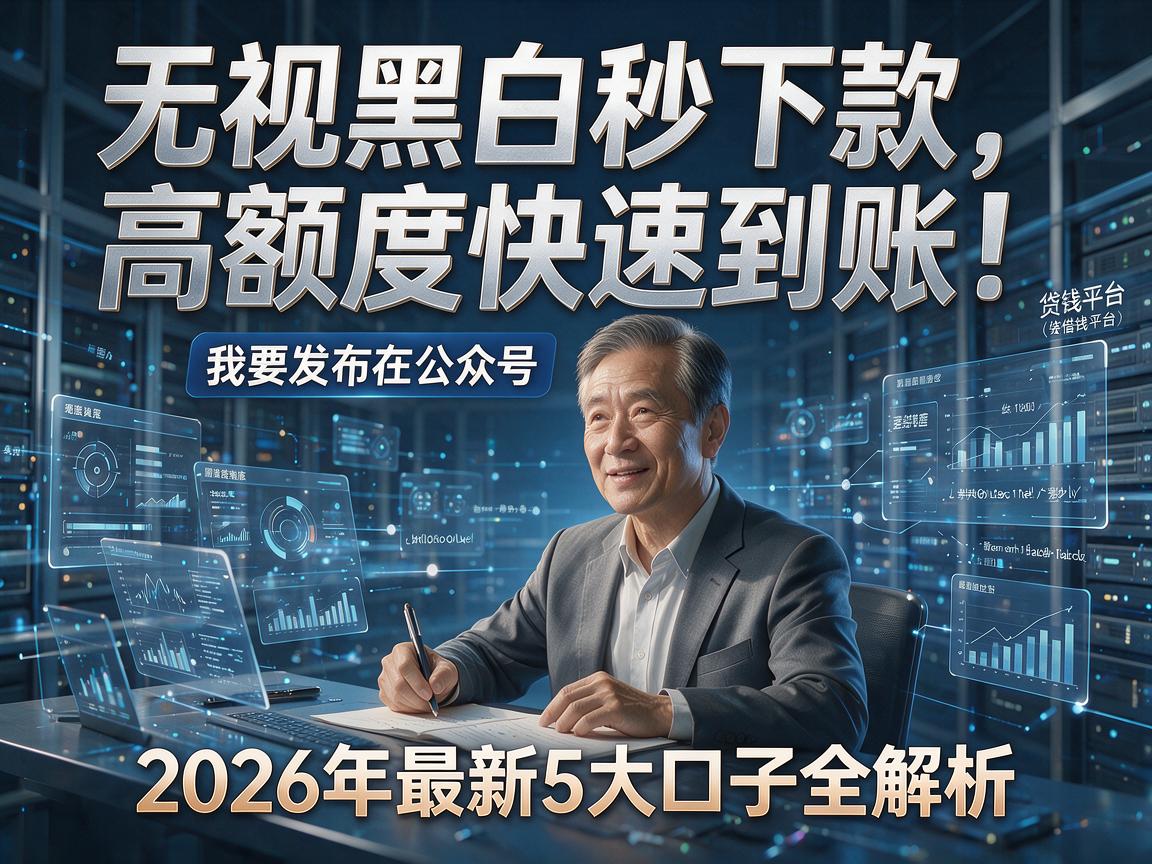 无视黑白秒下款，高额度快速到账！2026年最新5大口子全解析