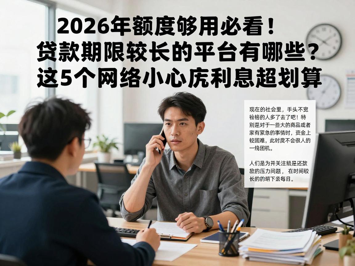 2026年额度够用必看!贷款期限较长的平台有哪些?这5个网络小额贷款利息超划算