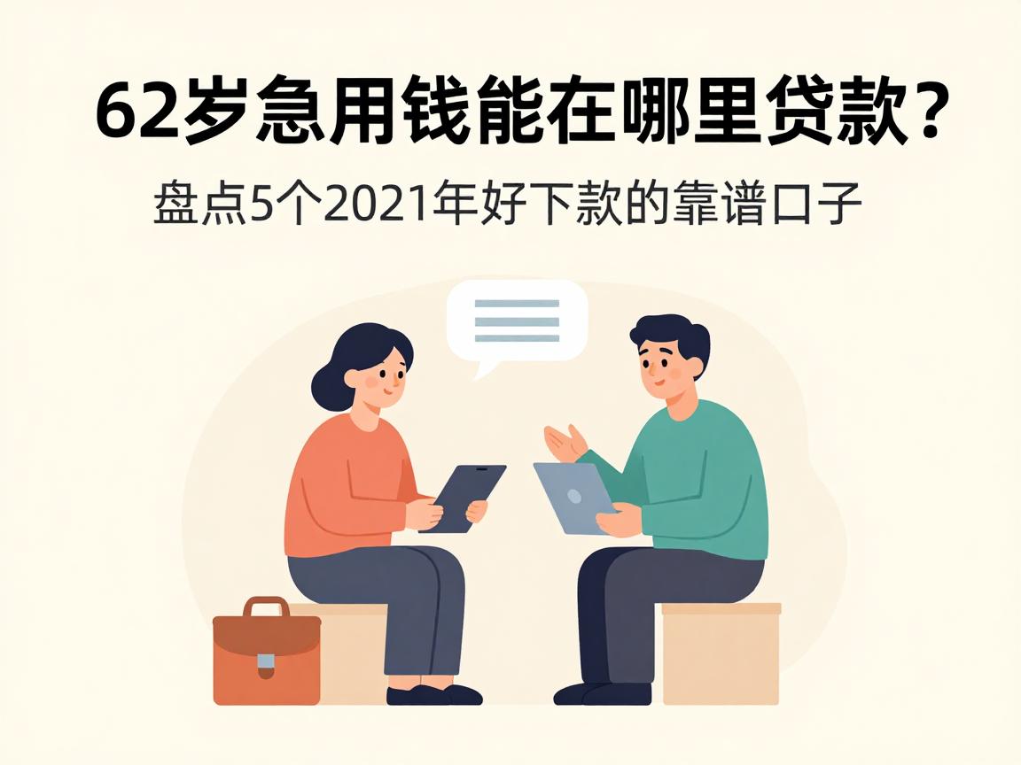 62岁急用钱能在哪里贷款？盘点5个2021年好下款的靠谱口子