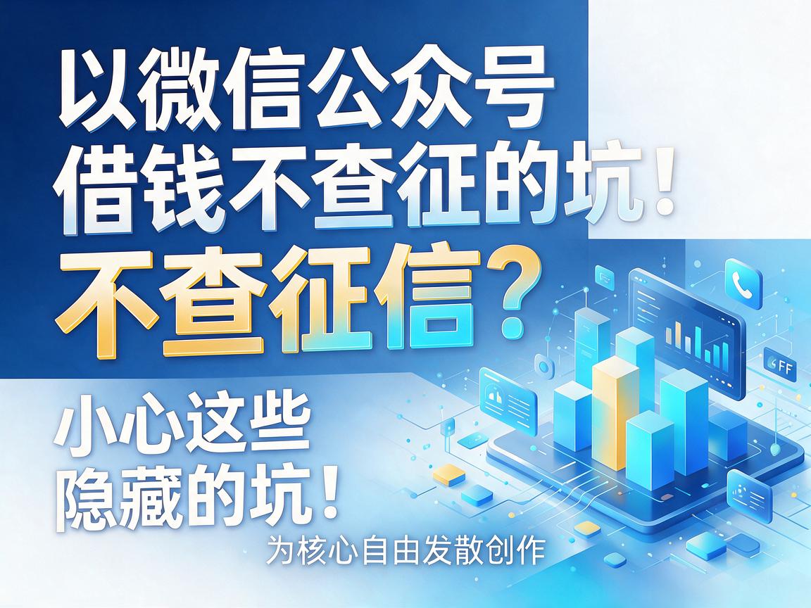 微信公众号借钱不查征信?小心这些隐藏的坑!