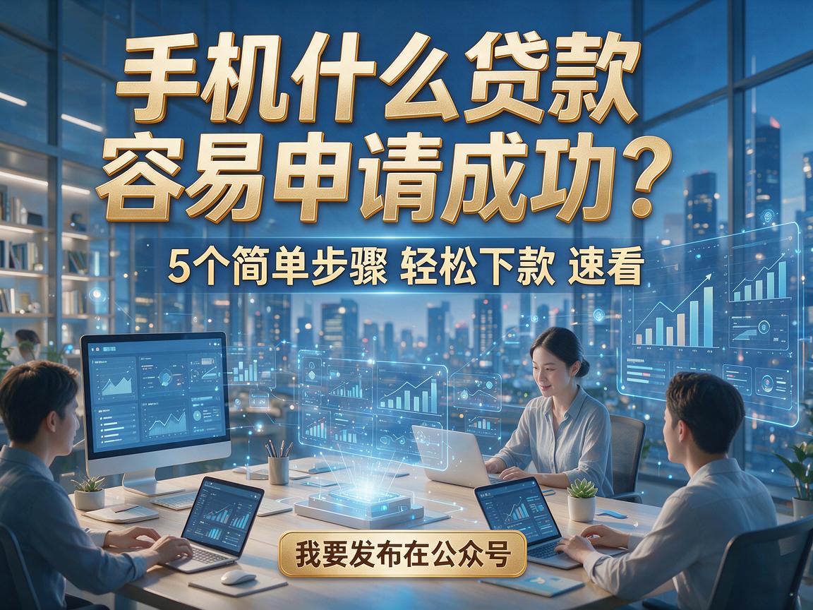 手机什么贷款容易申请成功？5个简单步骤轻松下款，速看！