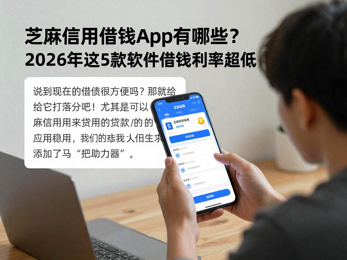 芝麻信用借钱app有哪些?2026年这5款软件借钱利率超低