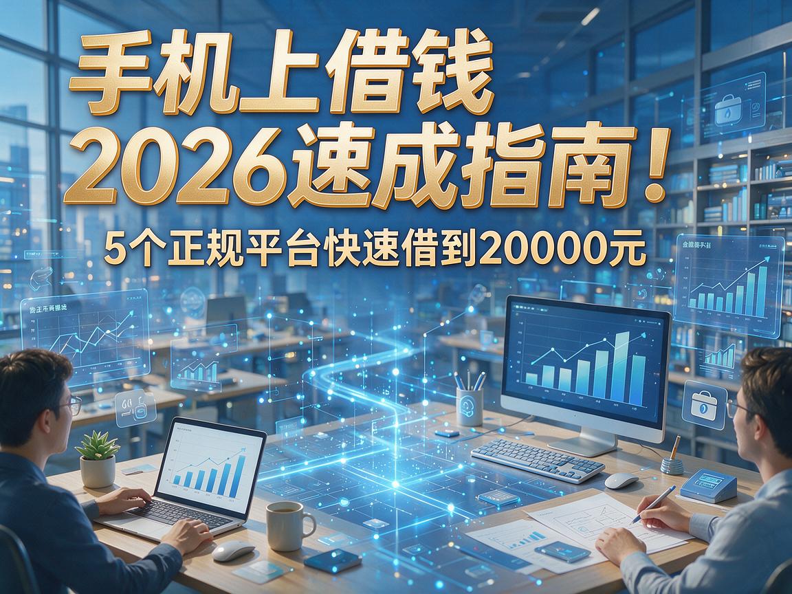 手机上借钱2026速成指南！5个正规平台快速借到20000元