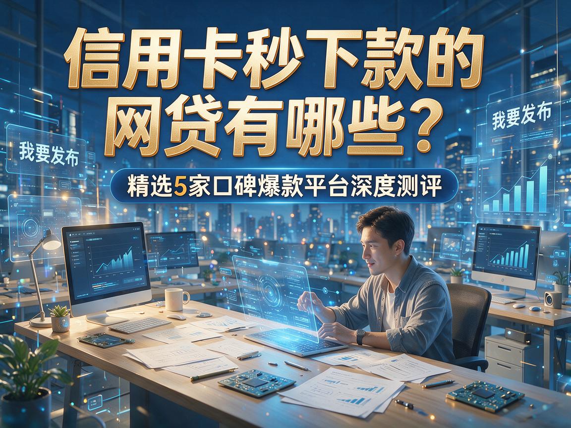 信用卡秒下款的网贷有哪些？精选5家口碑爆款平台深度测评！