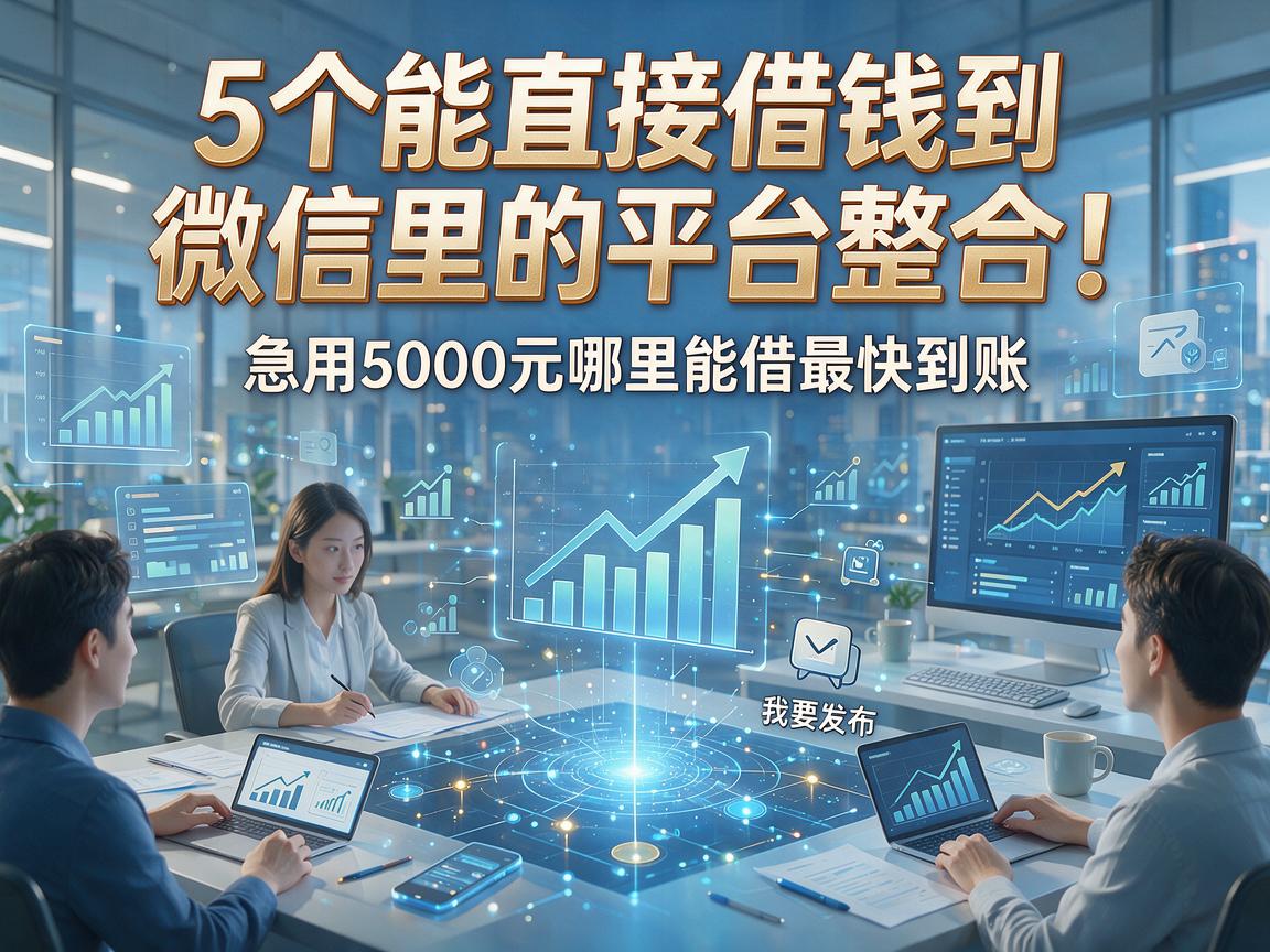 5个能直接借钱到微信里的平台整合！急用5000元哪里能借最快到账