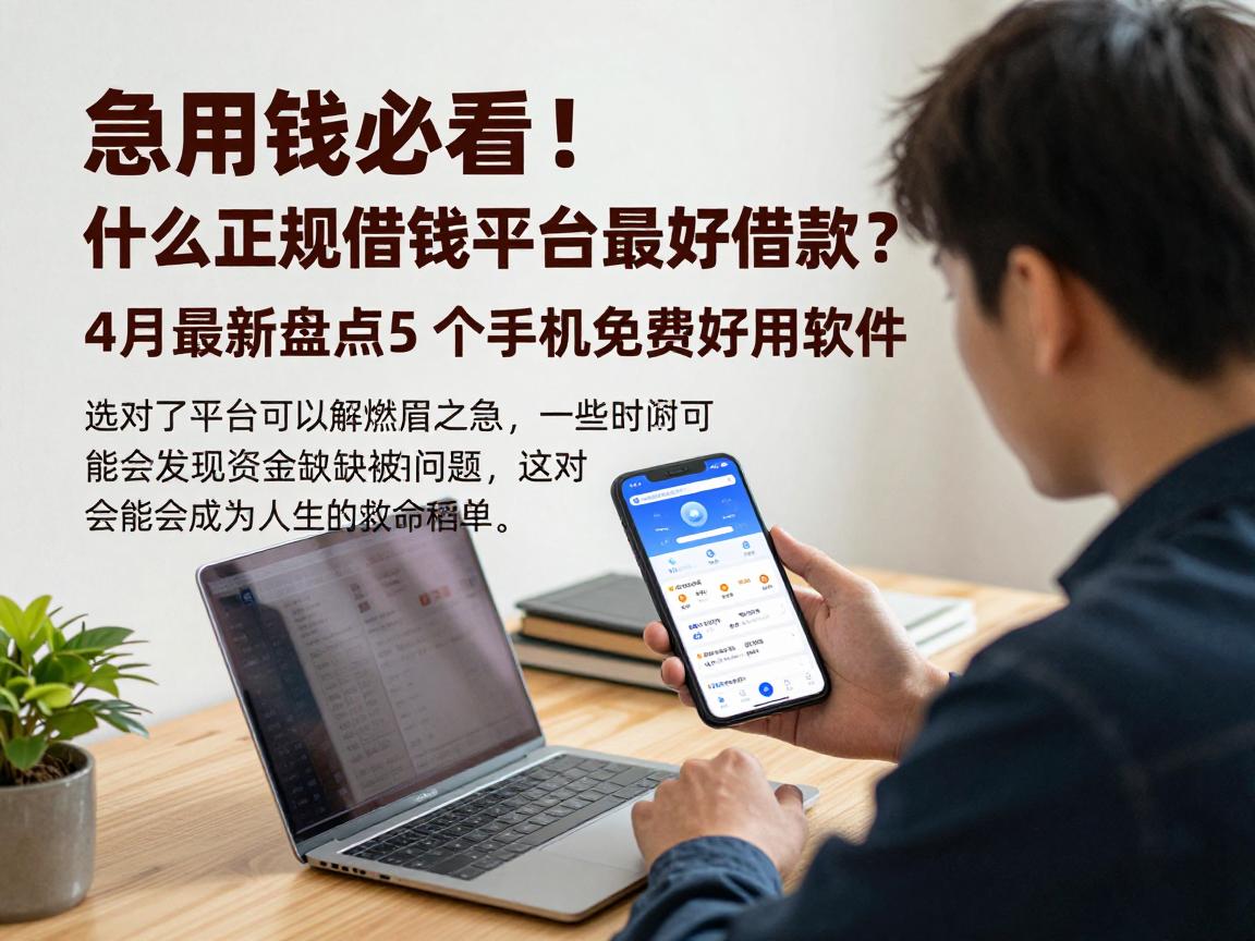 急用钱必看！什么正规借钱平台最好借款？4月最新盘点5个手机免费好用软件