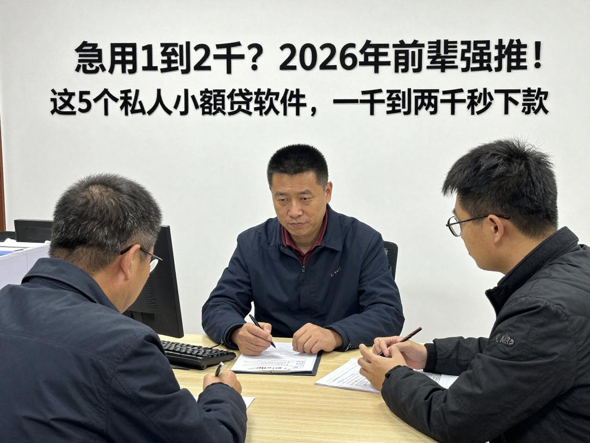 急用1到2千？2026年前辈强推！这5个私人小额贷软件，一千到两千秒下款！