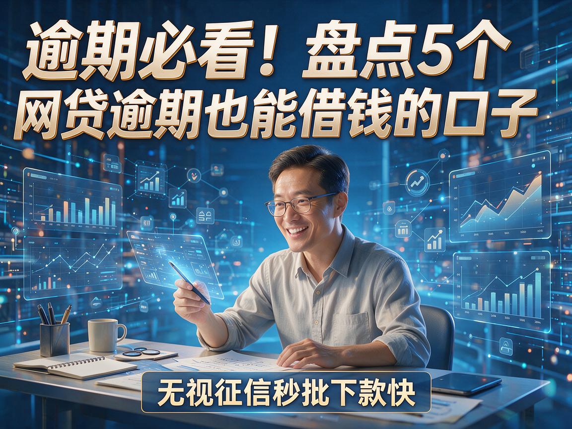逾期必看!盘点5个网贷逾期也能借钱的口子,无视征信秒批下款快