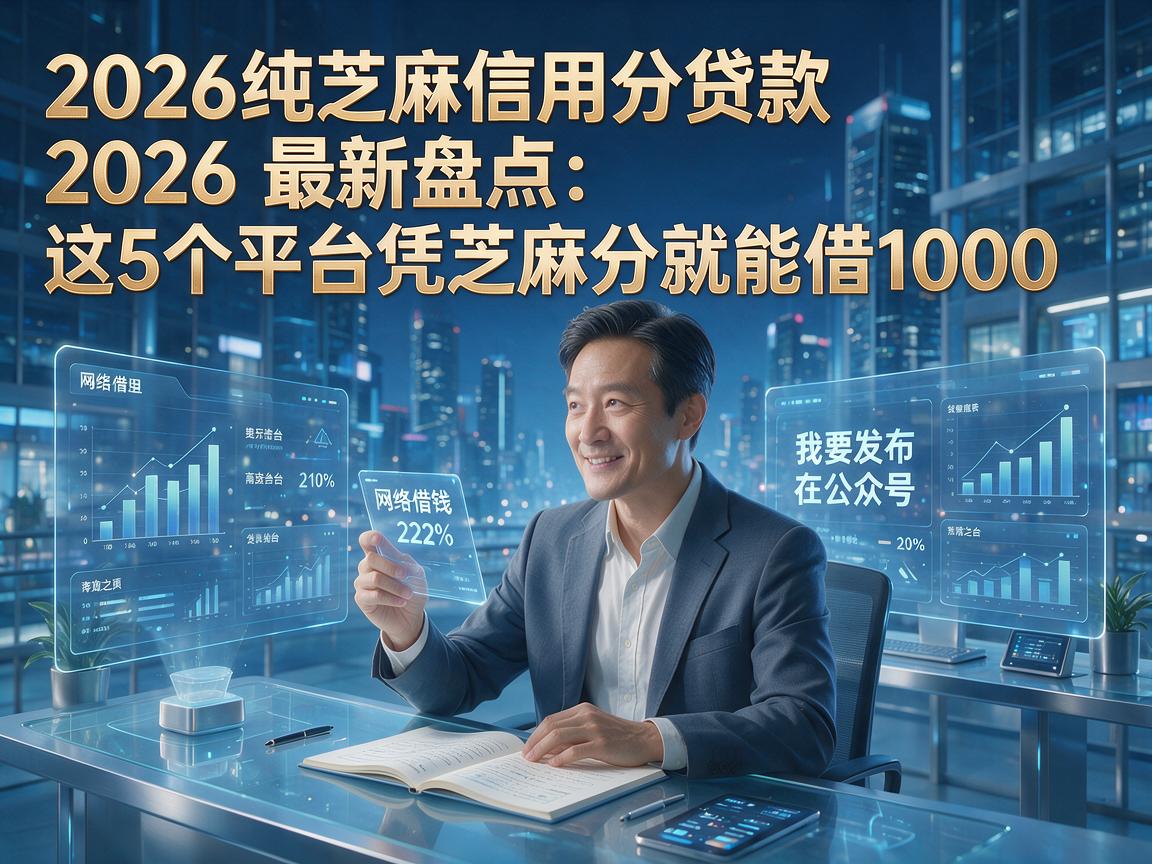 2026纯芝麻信用分贷款2026最新盘点：这5个平台凭芝麻分就能借1000