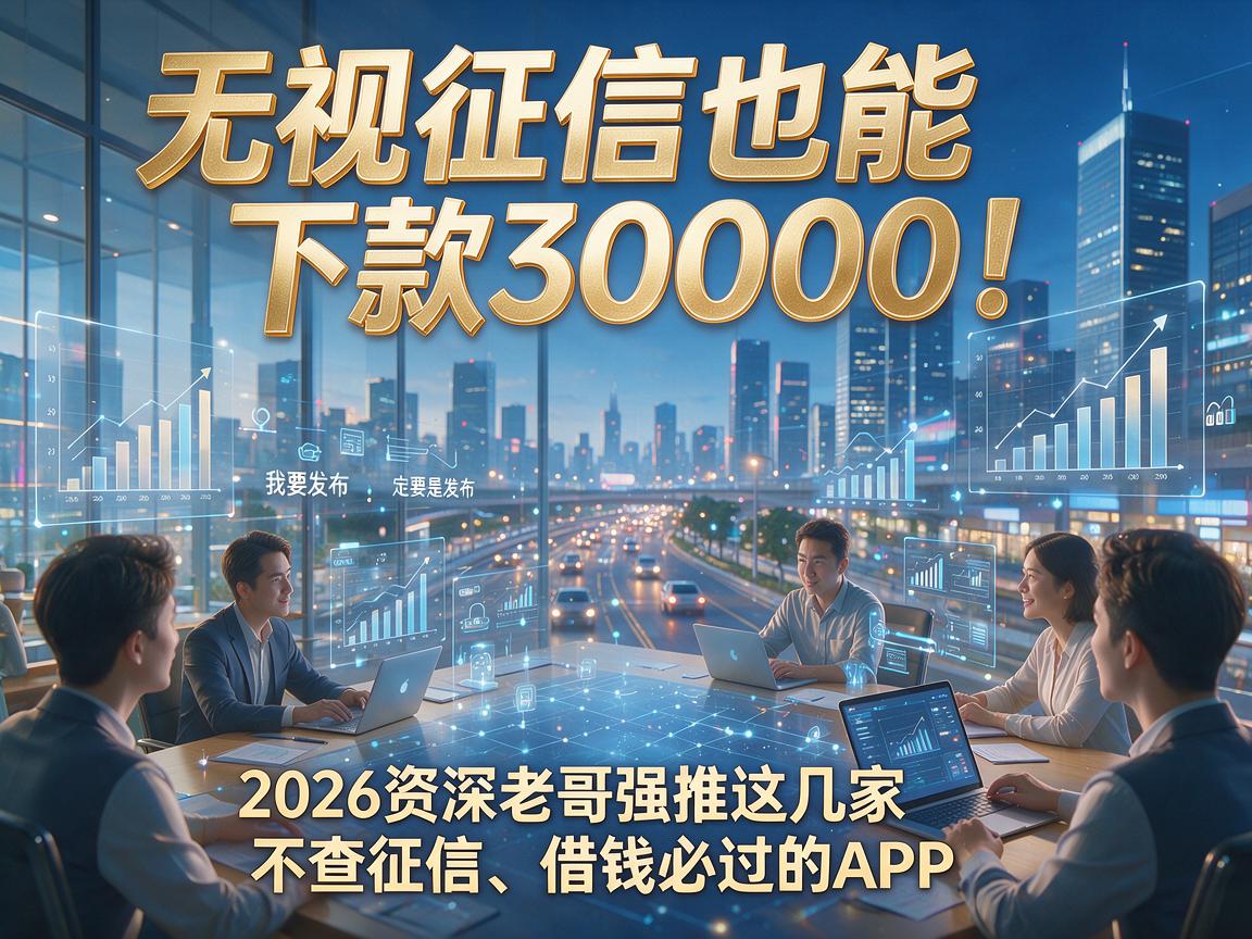 无视征信也能下款30000！2026资深老哥强推这几家不查征信、借钱必过的APP