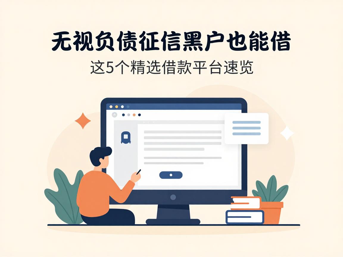 无视负债征信黑户也能借！这5个精选借款平台速览