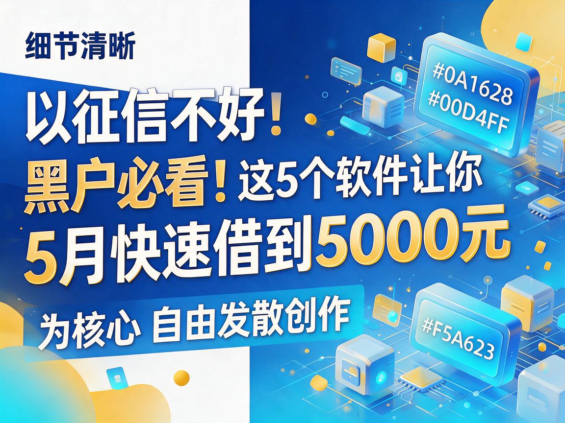 征信不好、黑户必看！这5个软件让你5月快速借到5000元