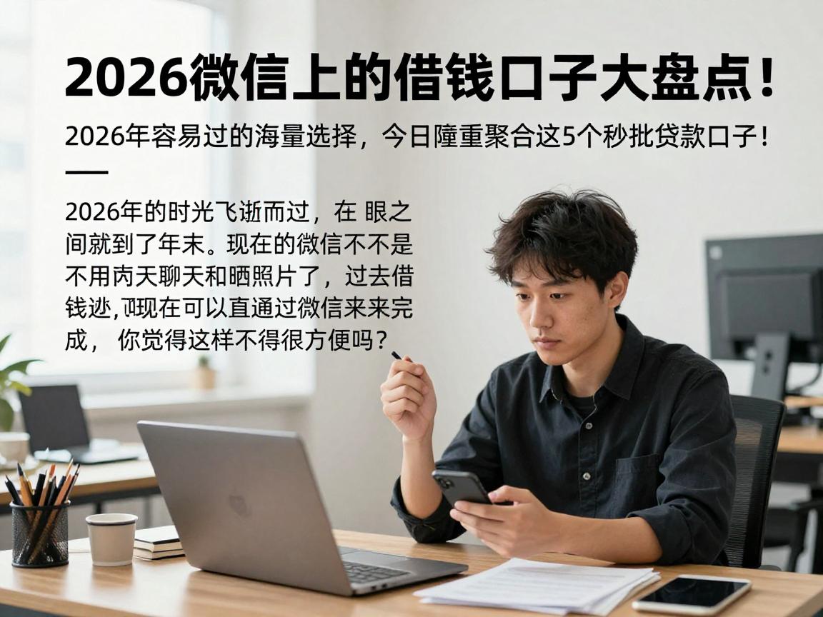 2026微信上的借钱口子大盘点！2026年容易过的海量选择，今天隆重聚合这5个秒批贷款口子！