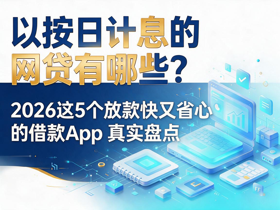 按日计息的网贷有哪些？2026这5个放款快又省心的借款App真实盘点