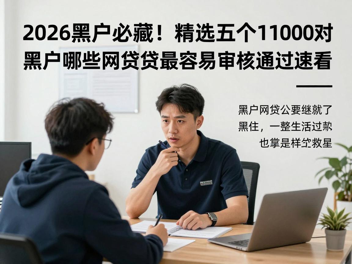 2026黑户必藏!精选五个借1000对征信要求不高的软件,黑户哪些网贷最容易审核通过速看