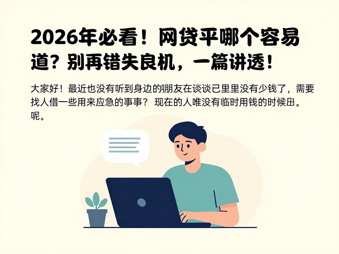 2026年必看!网贷平台哪个比较容易通过?别再错失良机,一篇讲透!