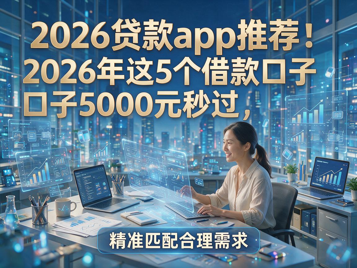 2026贷款app推荐：2026年这5个借款口子5000元秒过，精准匹配合理需求