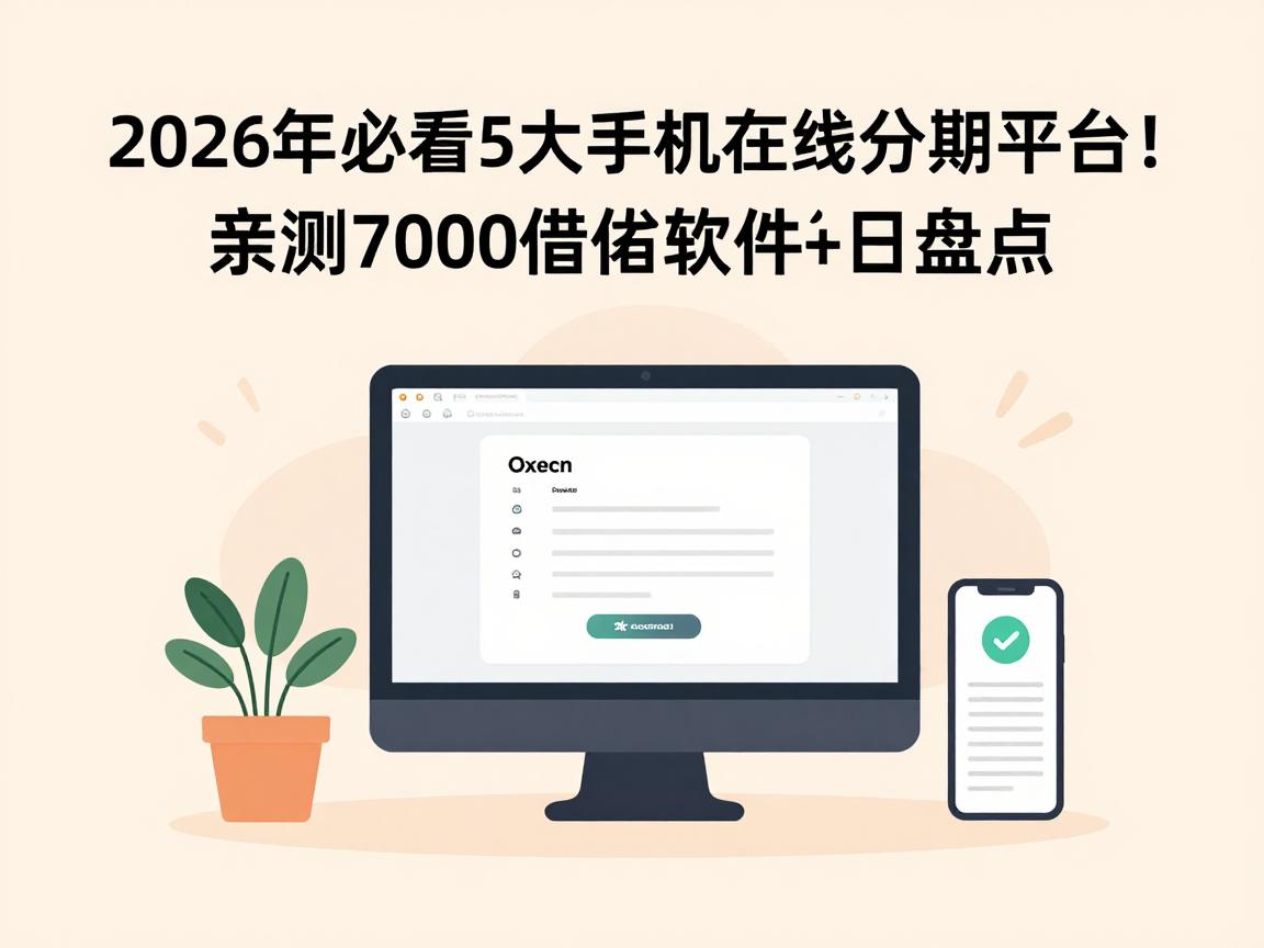 2026年必看5大手机在线分期平台！亲测7000借款软件今日盘点