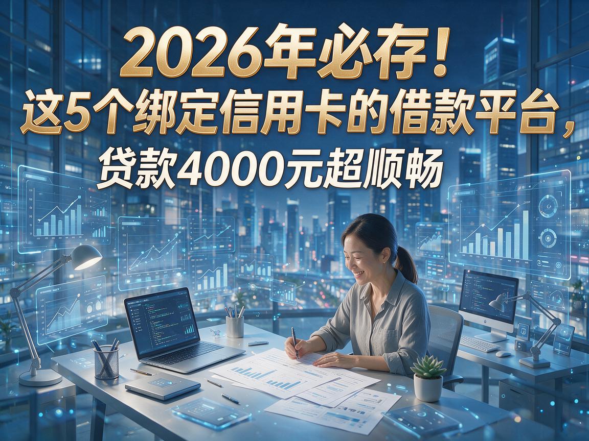 2026年必存!这5个绑定信用卡的借款平台,贷款4000元超顺畅