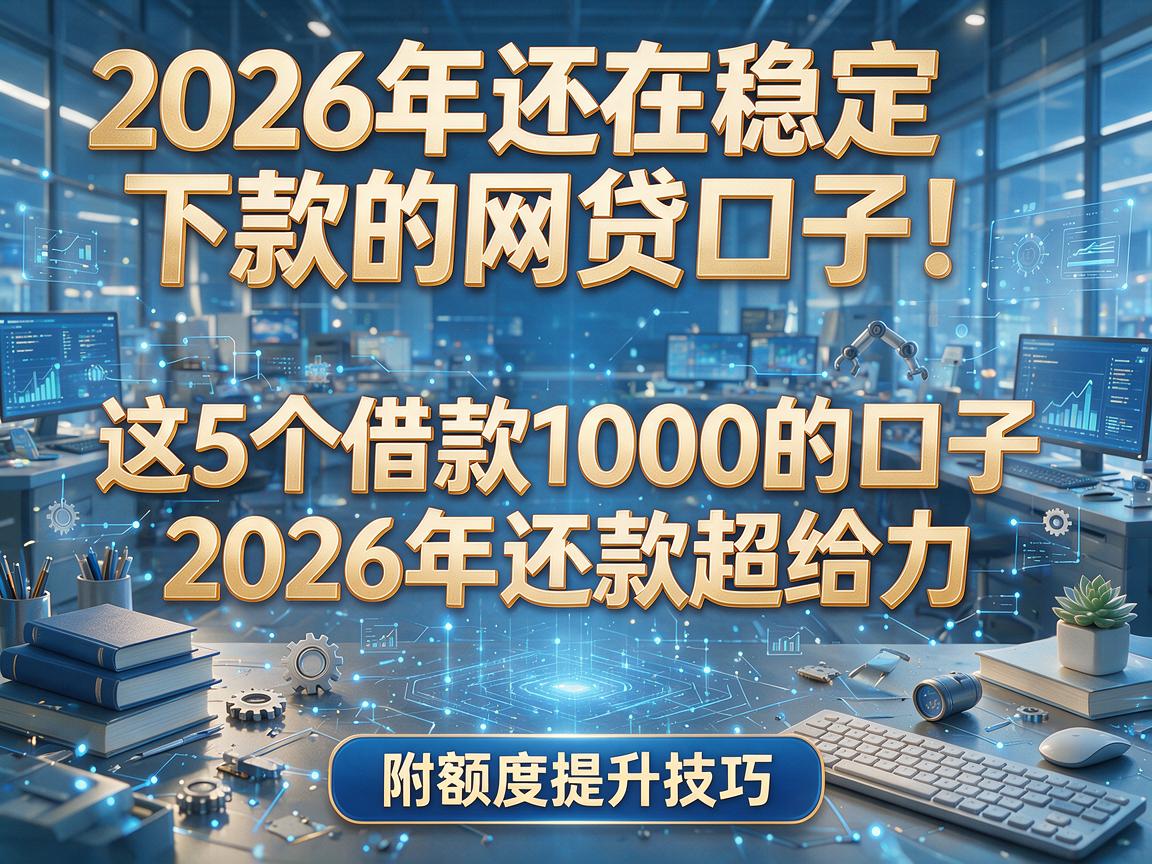 2026年还在稳定下款的网贷口子!这5个借款1000的口子2026年还款超给力,附额度提升技巧
