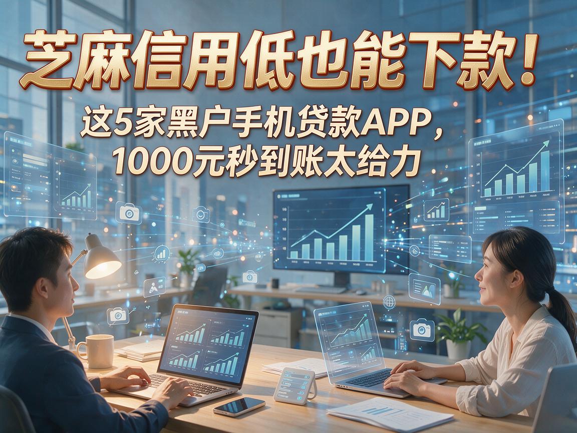 芝麻信用低也能下款！这5家黑户手机贷款APP，1000元秒到账太给力