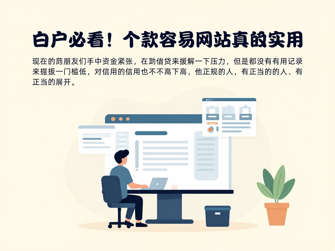 白户必看！这5个贷款容易的网站真的很实用，细致归集一次说清
