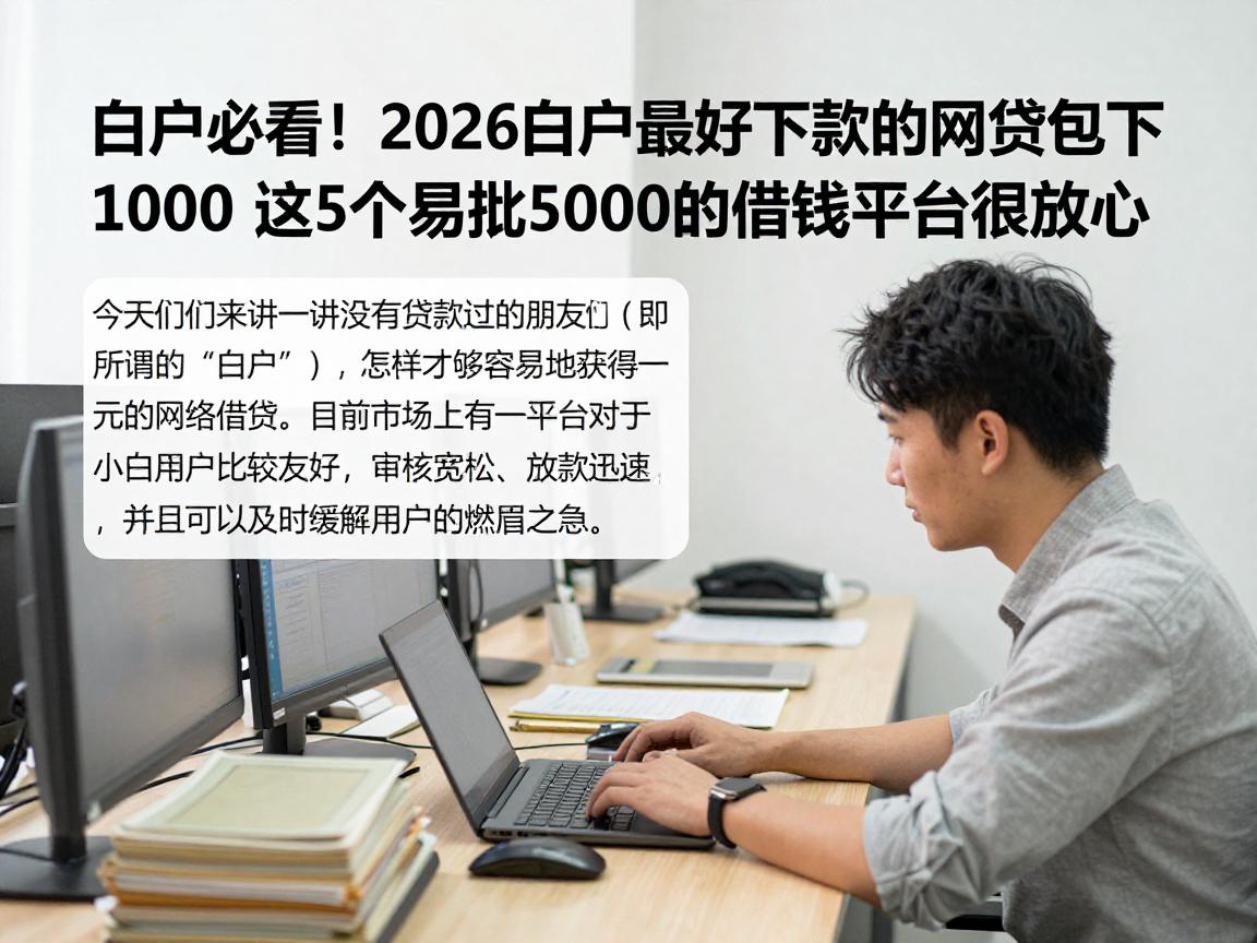 白户必看!2026白户最好下款的网贷包下1000,这5个易批5000的借钱平台很放心