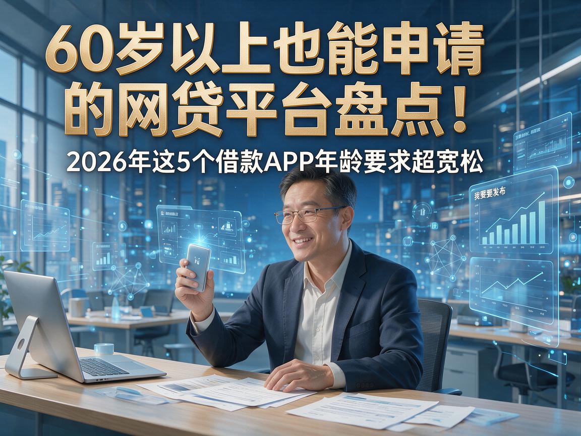 60岁以上也能申请的网贷平台盘点!2026年这5个借款APP年龄要求超宽松