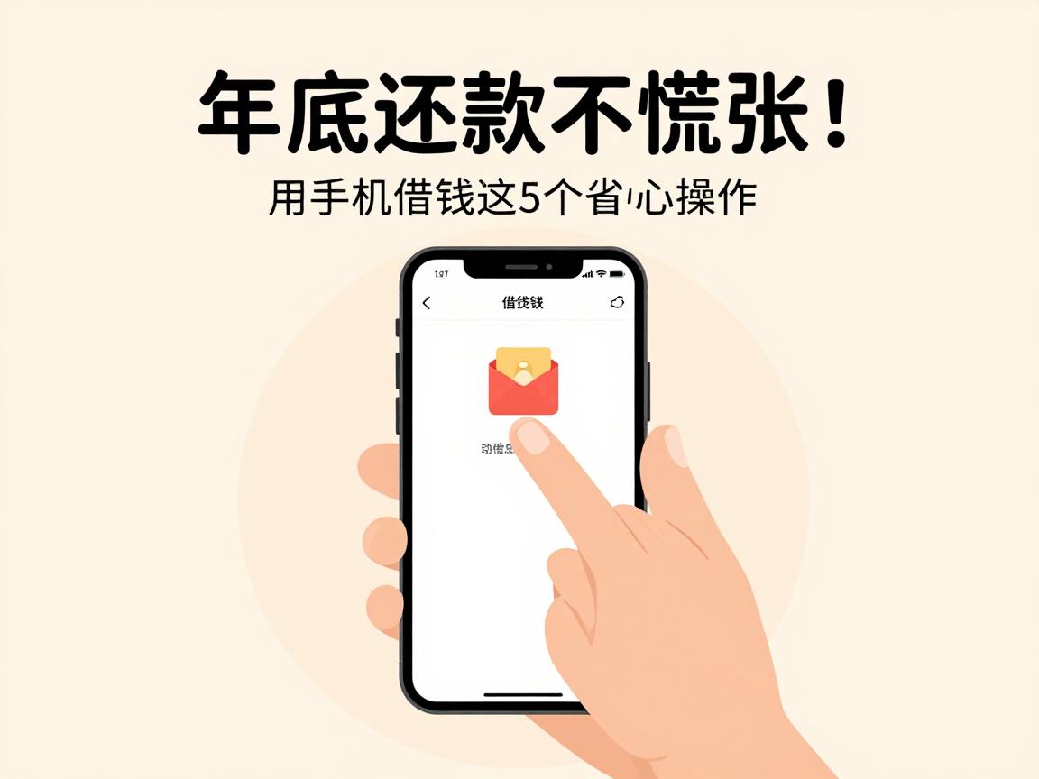 年底还款不慌张!用手机借钱这5个省心操作,轻松搞定3000元借款