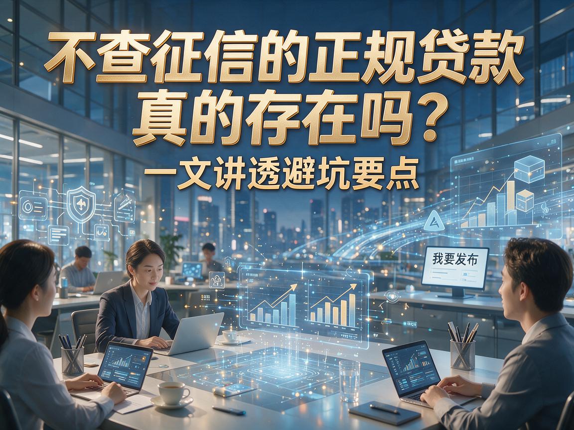 不查征信的正规贷款真的存在吗？一文讲透避坑要点！